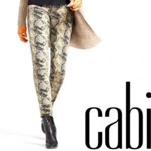 Cabi dismondback snakeskin jeans. Skinny. Size 10